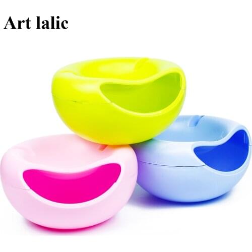 New Design Plastic Open Double Layer Candy Snacks Dry Fruit Melon Seeds Holder Storage Box Dish Tray Box Home Decor 2017 fashion