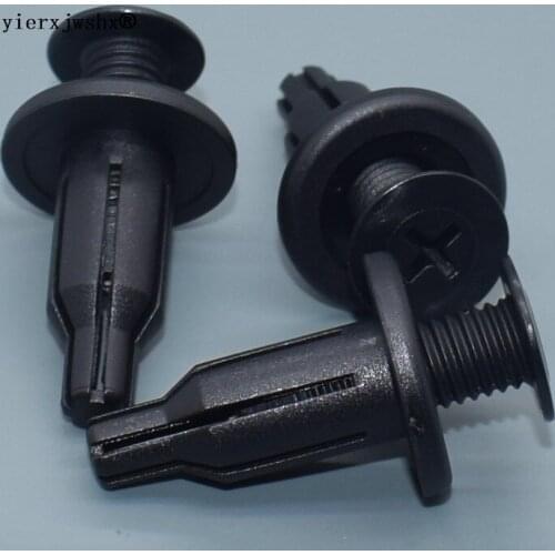Yierxjwshx 10mm Front & Rear Bumper Push-Type Retainer plastic fastener for Honda 91502-SPO-003, 09409-09303 for GM 94530624