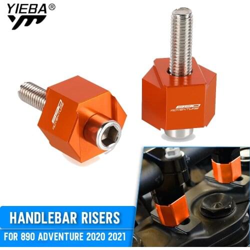 890 Adventure Motorcycle Handlebar Risers Heightening Code Riser Bar Mount Handle Clamp Adapter For 890 ADV Adventure 2020 2021
