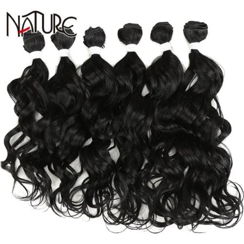 Nature Hair Bundles Deep Wave Hair Synthetic Weave High Temperature Fiber 16-20 Inch 250g Synthetic Hair Extension Free Shipping