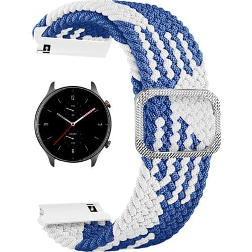 Band for Huami Amazfit Watch GTS 2/Bip Bracelet Strap for Amazfit GTR 42/47mm 2/2e Elastic Adjust Nylon Watchband 20/22mm Bands