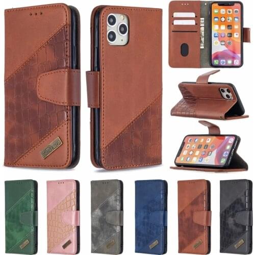Luxury Crocodile Texture Wallet Phone Case For iPhone 6 7 8 Plus X XS Max XR 11 12 Pro ProMax 12MiniLeather Flip Cover Cases