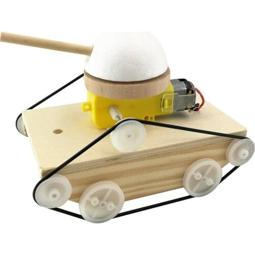 DIY Handmade Assemble Tank Cars Model Kits Science Invention Experiment Material Puzzle Educational Kids Toys for Children Gifts