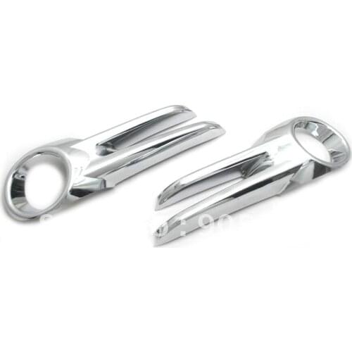 High Quality Chrome Front Fog Light Cover for Nissan Tiida Versa 12-13 Hatchback Free Shipping