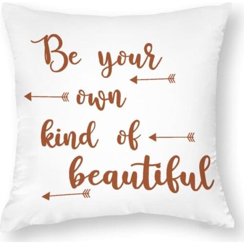 High quality Simple words letters printed Pillow Case Decor bed sofa Cushion Cover for home Pillowcase Pillow Covers 45x45cm