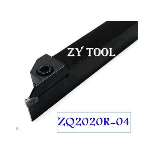 ZQ2020R-04 20*20mm External Grooving Turning Lathe Bar Tool Holder For Lathe Machine CNC Cutting Turning Tool Set Holder