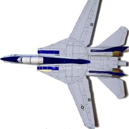 US F14 Tomcat fighter aircraft DIY paper model toy paper art origami