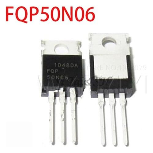 10pcs FQP50N06 TO220 RFP50N06 50N06 50A 600V MOSFET TO-220 N-channel Original