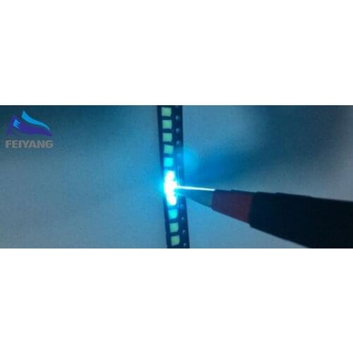 100pcs/lot LED lamp beads ice blue SMD 2835 0.2W Super highlight light-emitting diode Still 3V
