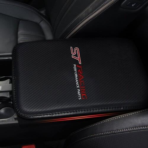 Car armrest box cushion Dust-proof Cushion Cover Automobiles Protector Pad ST Logo For Ford Fiesta EcoSport Escort focus 1 2 3