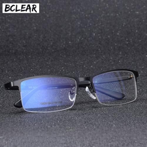 BCLEAR Eyewear Businessmen Glasses Frame Men Eyeglasses Computer Optical Prescription Reading Clear Eye Lens male Spectacle New