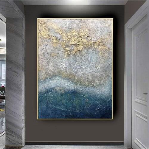 Large size Hand Painted Abstract Impasto Oil Paintings on Canvas Abstract Pictures for Living Room Bedroom Wall Art Home Decora