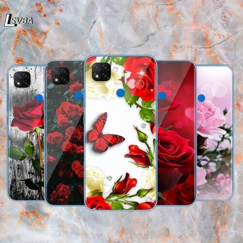 Red Roses Flower Cover For Xiaomi Redmi 10X 9I 8 8A 7 6 5 4X 4 K20 Pro K30 Ultra 7A 6A 6 S2 5A Plus GO Phone Case