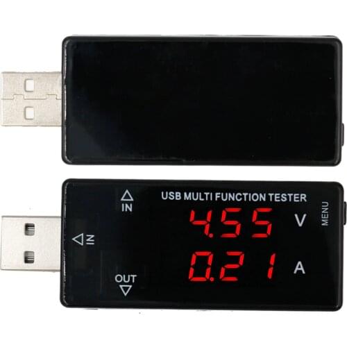 Digital Display USB multifunction tester 3V-30V Mini Current Voltage Charger Capacity Tester USB Doctor power bank meter 15