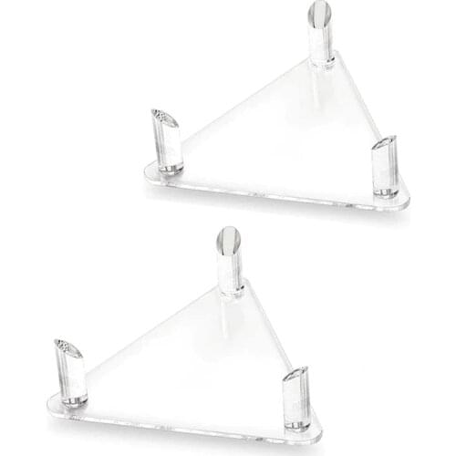 NEW-2Pcs Acrylic Ball Stand Holder Transparent Ball Display Stand for Rugby Basketball Football Volleyball Display Stand