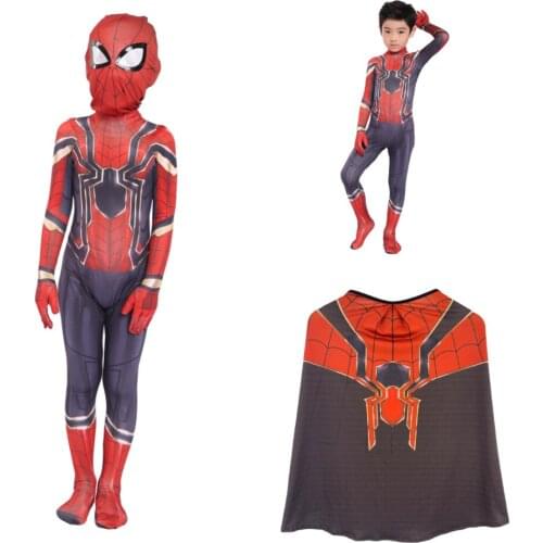 Kids the Suit Cosplay Costume Halloween Carnival Costumes for Kid Costume Breathable Jumpsuit and Cloak Child Birthday Present