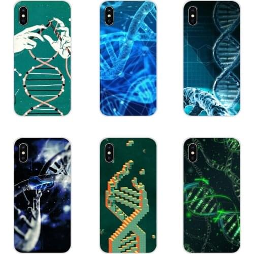 Mobile Phone Shell Case For Apple iPhone X XR XS 11Pro MAX 4S 5S 5C SE 6S 7 8 Plus ipod touch 5 6 Retro DNA Science Illustration