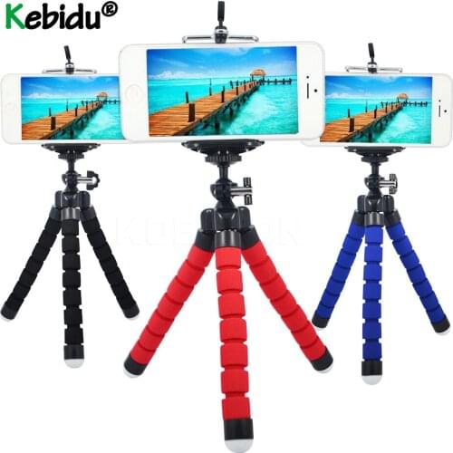 Kebidu Phone Tripod Bracket Mini Flexible Camera Phone Holder Flexible Octopus Stand Holder Mount Monopod Styling Accessories