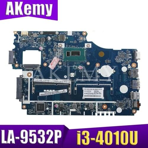 LA-9532P Laptop Motherboard For Acer E1-572 E1-532 TMP255 System motherboard i3-4010U 100%work