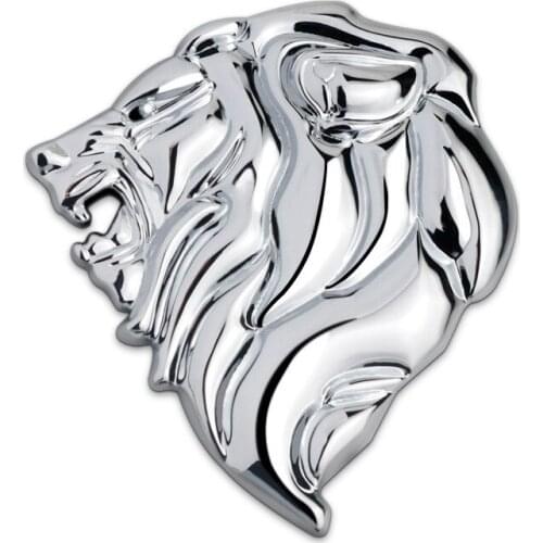 Metal Zinc Alloy Lion Pattern Car Emblem Badge Sticker 3D