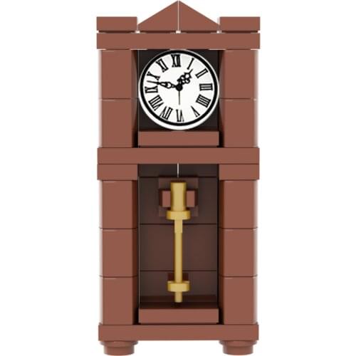 [MOC Hub] Clock Study Room Compatible Major Brand Toys Building Block Classic Collections Assembled Brick Handmade Design