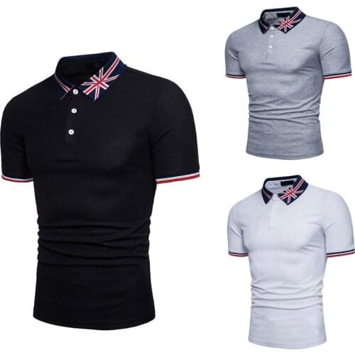 2021 Men Polo Men Shirt Short Sleeve Polo Shirt Contrast Color Polo New Clothing Summer Streetwear Casual Fashion Men tops