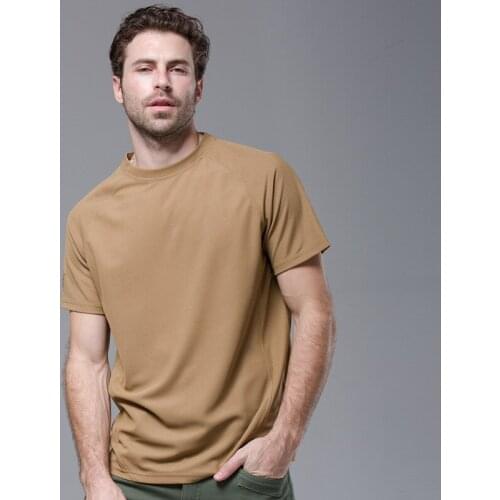 Men Outdoor Quick-drying Climbing Camping Fishing Coat Sports Mountaineering O-Neck Short Sleeve Male Hikking Trekking Shirt