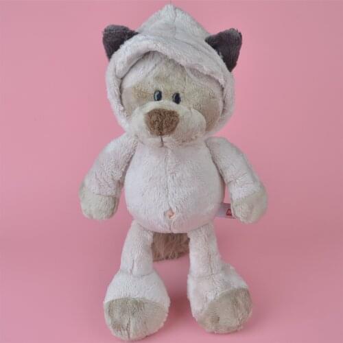 35cm Dark Color Palm Civet Stuffed Plush Toy Soft Doll Animals Cat Girls Baby Kids Birthday Gift