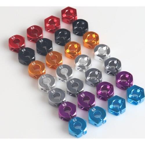 Set of 4 Wheel Hex Hubs Universal Aluminum Upgrade 12mm Drive Adapter Replacement