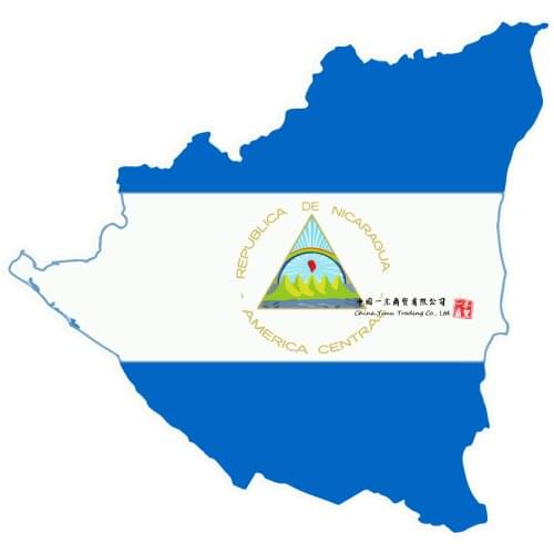 Sticker car moto map flag vinyl outside wall decal macbbook nicaragua