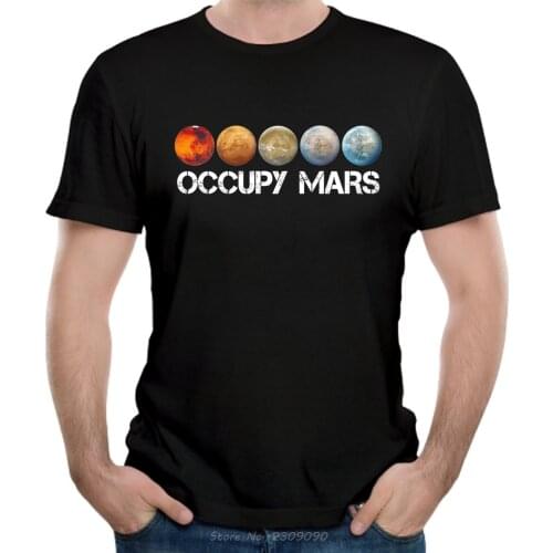 New Ouccpy Mars T-shirt CCCP Elon Musk T Shirt Men Popular Nice Short-sleeved Tesla Tshirt Cotton O-neck Tees Harajuku