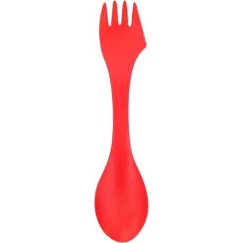 New Spoon Fork Knife Plastic Travel Camping Utensils Spork Cutlery Flatware Sets 3 In 1 Dining Tool LX7702