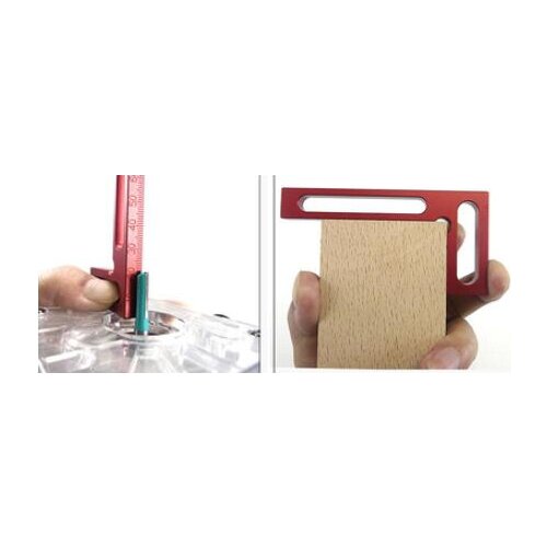 New Mini Aluminum Alloy Right Angle Ruler Laser Calibration Straight-ruler Woodworking Safety cutting ruler NO.D0938