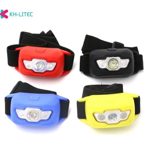 Portable mini 3 Modes LED Headlamp Outdoor camping Fishing headlights Work lantern flashlight Use 3*AAA Battery