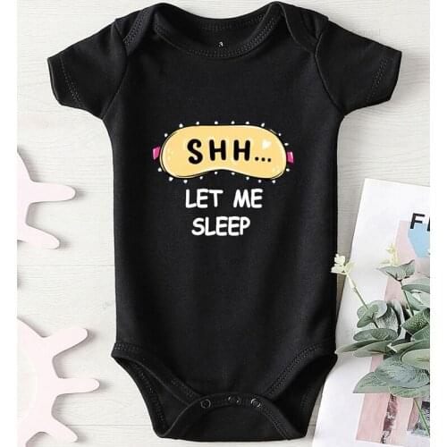 Let Me Sleep Printing Newborn Girl Outfit Toddler Jumpsuits Winter Baby Clothes Boy Kids' Things Bodysuit for Newborns
