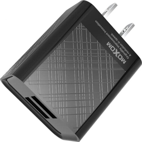 MOXOM 5V 2.1A Dual USB Charger For iPhone X 8 7 Portable Mobile Phone Charger Fast Wall Charger USA Plug for Samsung Xiaomi Mi 8
