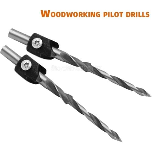 1PCS Flute Countersink Drills Bit Hss Reamer For Woodworking Chamfer 6.3MM Tools Wood Drill Bits Twist Step Guide Carpentry End