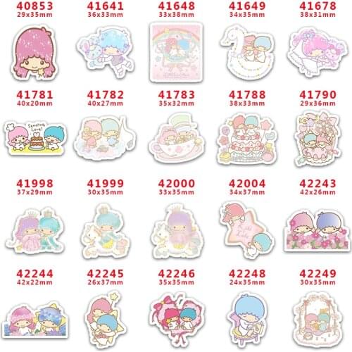 10 Pcs Cartoon little twin stars Planar Resin Cabochons PR40853