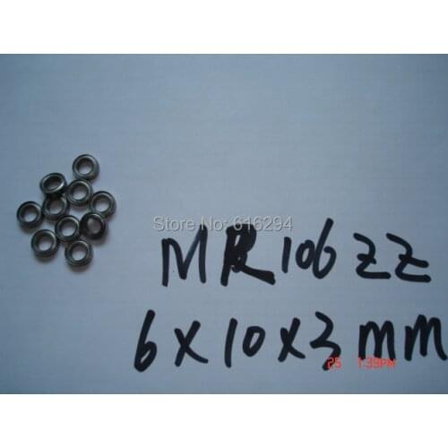 1000PCS MR106ZZ deep groove ball bearings MR106ZZ 6*10*3MM MINI ball bearings---- FREE SHIPPING