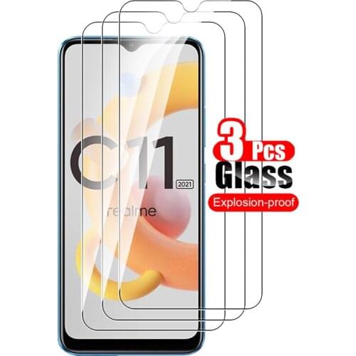 3Pcs for oppo realme c11 full screen protector tempered glass for oppo realme c15 c21 oppo ralme c11 11 11c proctive film
