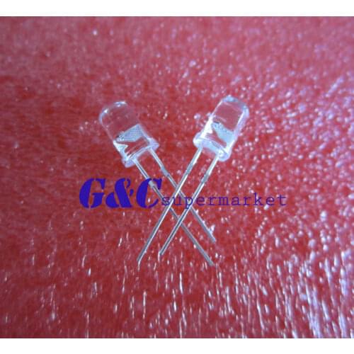 500PCS 5mm LED Lamp bicolor red-green flashing LED Good quality Two Pins diy electronics