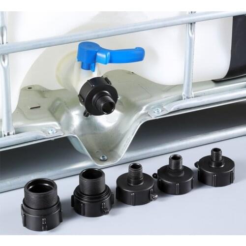 IBC Tank Adapter 60mm to 1/2'' 3/4'' 1'' 2'' Fine Thread Water Pipe Connector High Quality BSP Male Reducing Fittings 1Pcs