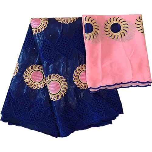 African bazin riche Textiles wax fabric high quality tissu broderie dubai bridal lace nigerian gele headtie 5+2 yards/lot