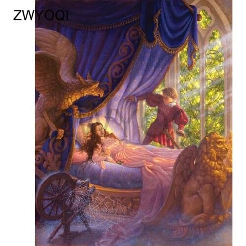 DIY 3D Diamond mosaic Full Round Diamond embroidery Full Square Diamond painting Cross stitch Prince princess lion eagle Cartoon