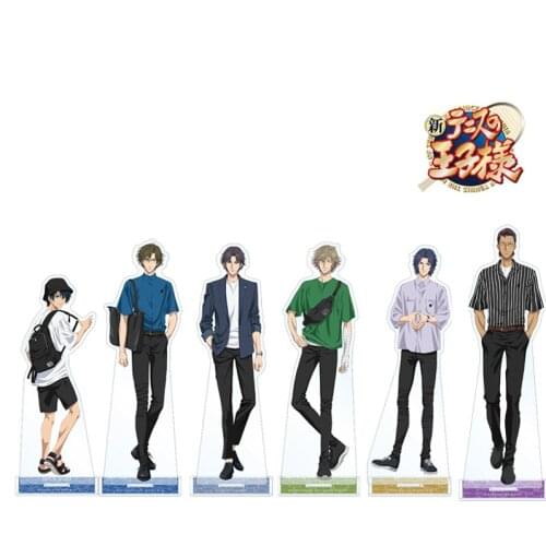 Anime New prince of tennis Seiichi Yukimura Ryoma Echizen Fuji Syusuke Casual Series Acrylic Stand Figure Model Desktop Toy