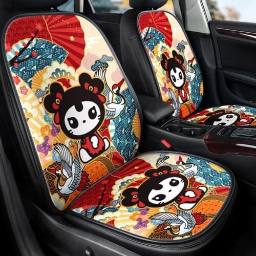 Automobiles Seat Covers Sets Creative Cartoon Cat Car Cushion Four Seasons Cute Car Accessories Interior for Bmw Mazda Ford MG