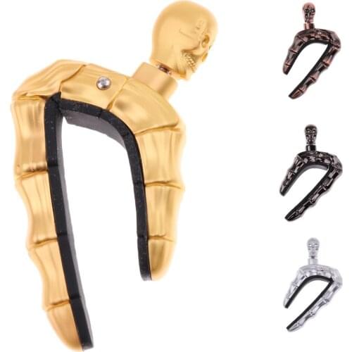 Quick Release Zinc Alloy Skull Shape Ukulele Guitar Capo Capotraste