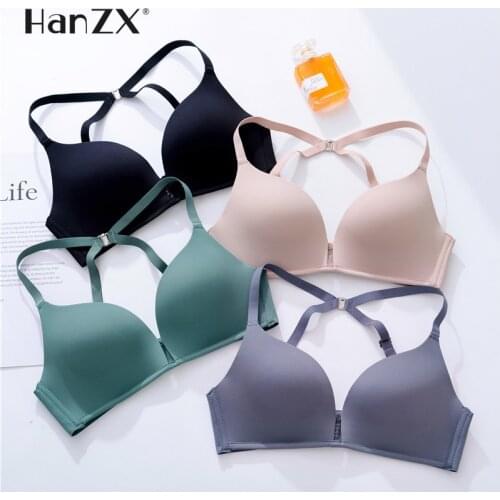 Push Up Bra Sexy Bra Beauty Backless Bralette Triangular Soft Seamless Underwear Women Low Back Transparent Bras Tank Tops