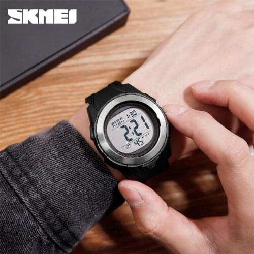 SKMEI 1503 Sport Men Digital Wristwatches Back Light 50M Waterproof Watch PU Strap Chronograph Week Clock Relogio Masculino