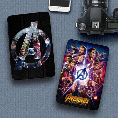 Marvel Avenger Cover For IPad Pro Case for IPad Mini 1 2 3 Case For 9.7 2017 2018 IPad Air 1 2 9.7 Tablet Soft Fundas